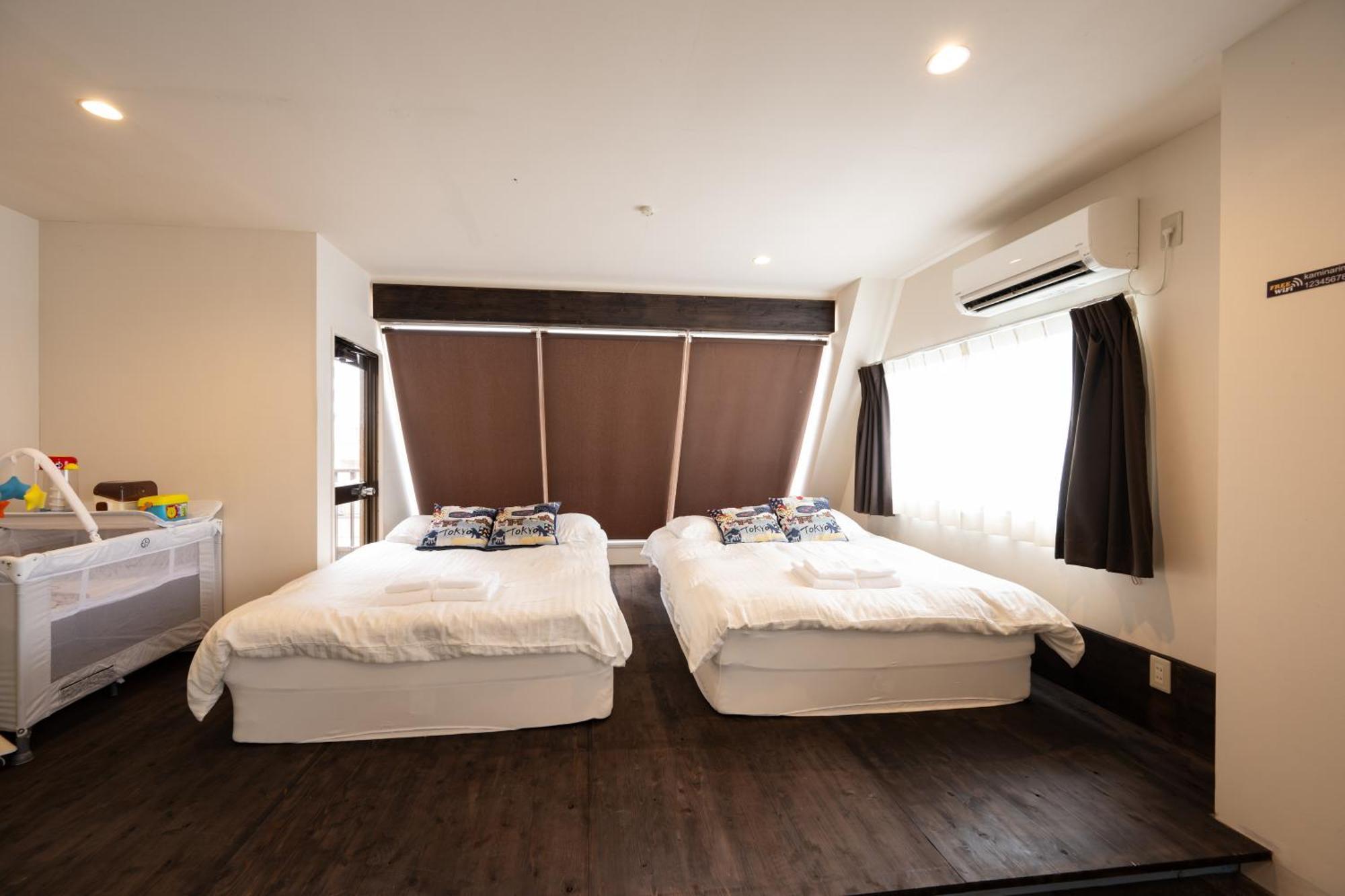 Thunder Hotel -雷門サンダーホテル- 浅草駅から徒歩5分 ベビー用品付き ファミリーも歓迎 大人8名もok!! Tokio Buitenkant foto